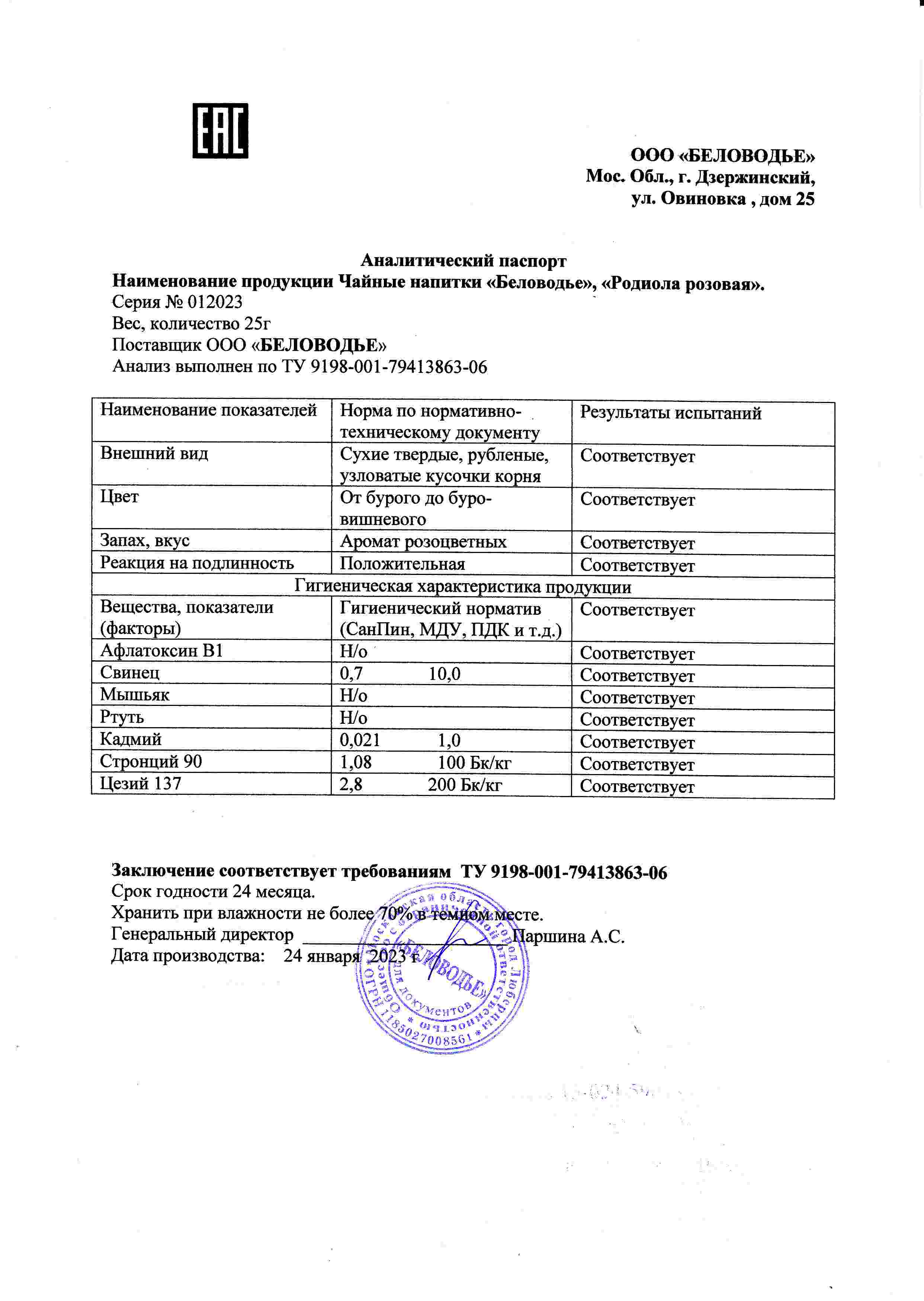 Паспорт №012023